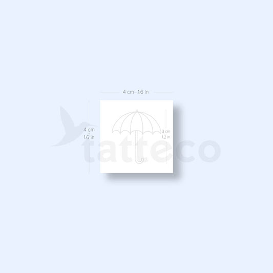 Umbrella Semi-Permanent Tattoo - Set of 2