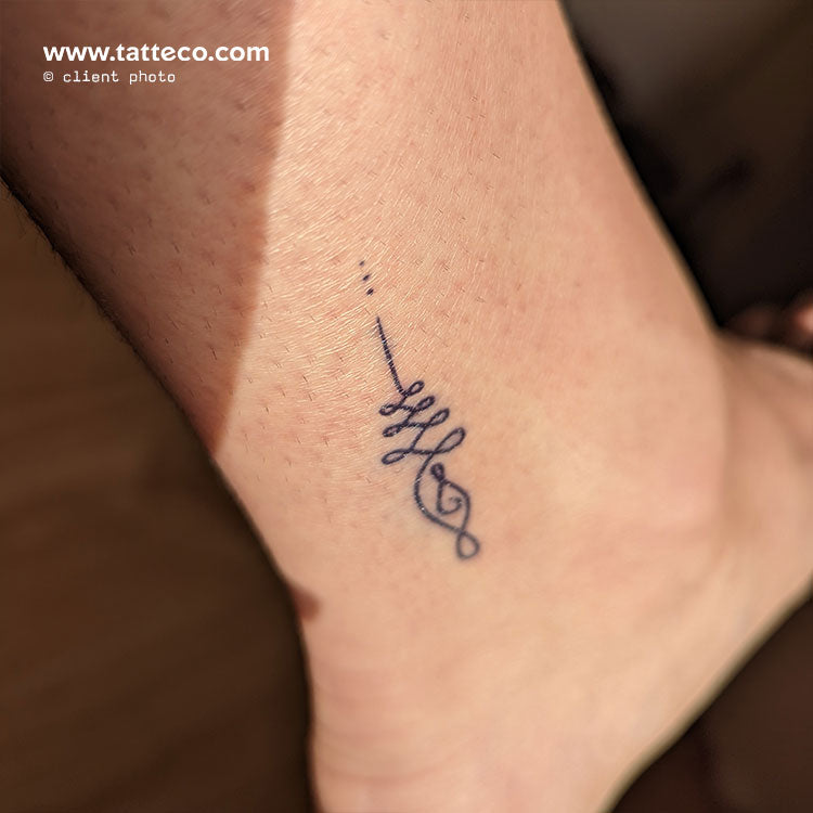 Unalome Semi-Permanent Tattoo - Set of 2
