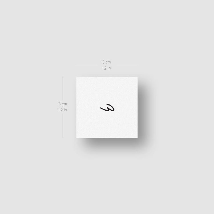A Handwritten Letter Temporary Tattoo - Set of 3