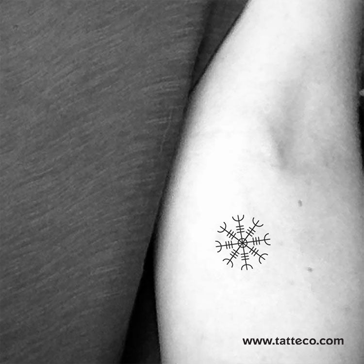 Tatuaje temporal de Aegishjalmur - Juego de 3
