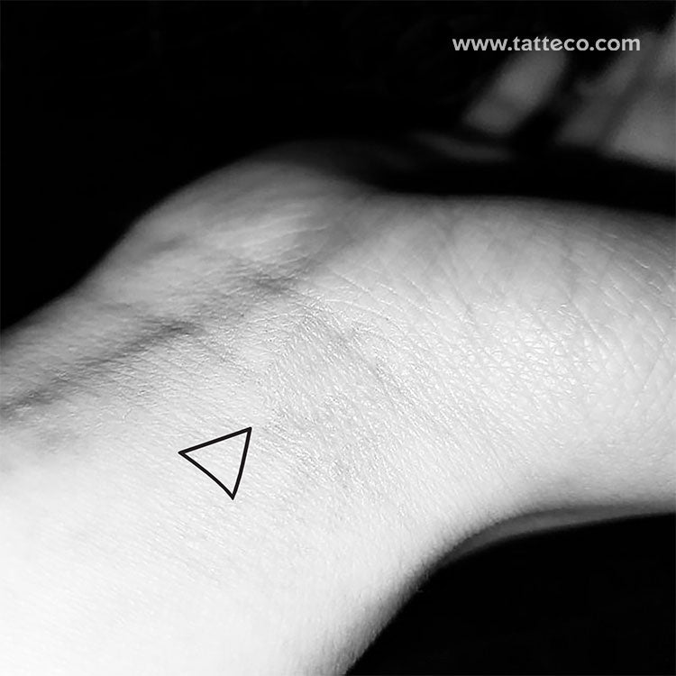 Fire Alchemical Symbol Temporary Tattoo - Set of 3
