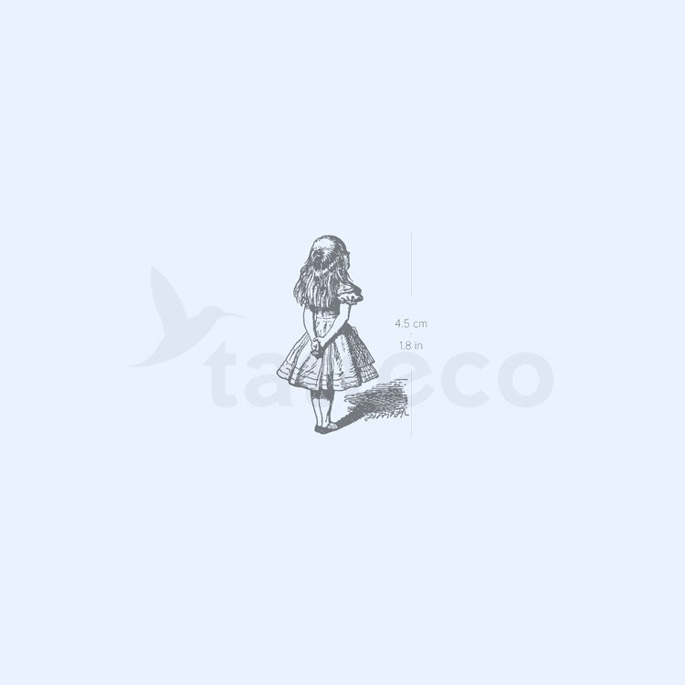 Alice In Wonderland 2-Week Temporary Tattoo - Set of 2