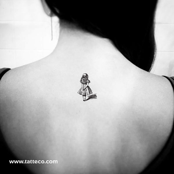Alice In Wonderland Temporary Tattoo - Set of 3