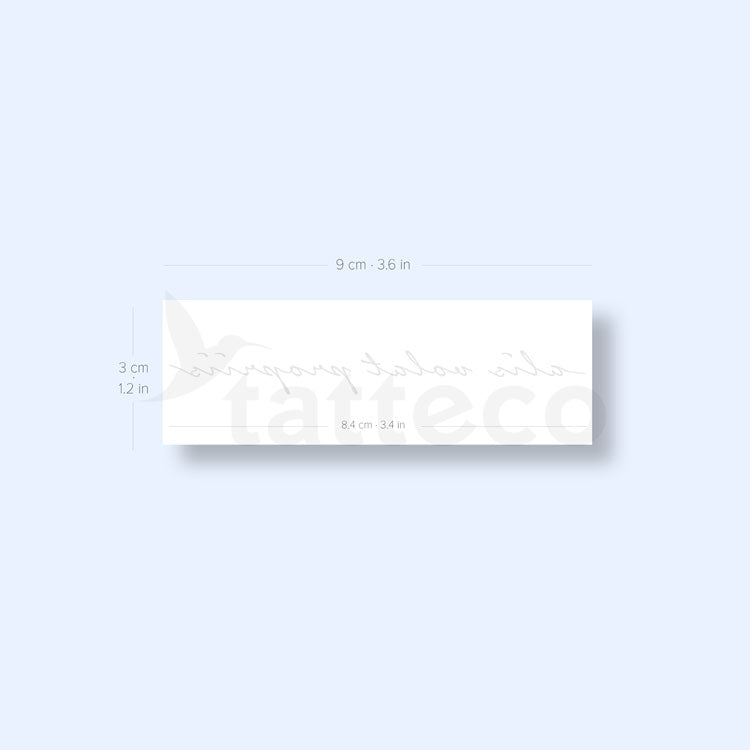 Alis Volat Propriis 2-Week Temporary Tattoo - Set of 2