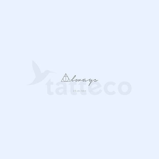 Tatuaje semipermanente Always Deathly Hallows - Juego de 2