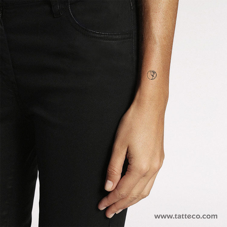 America Earth Temporary Tattoo (Set of 3)