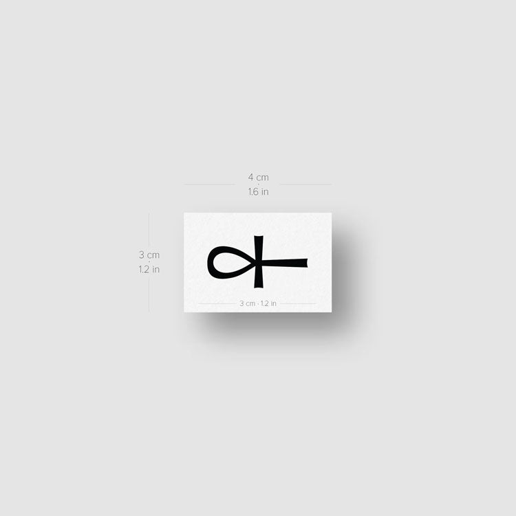 Ankh Symbol Temporary Tattoo - Set of 3