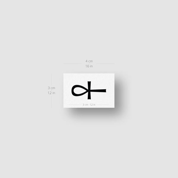 Ankh Symbol Temporary Tattoo - Set of 3