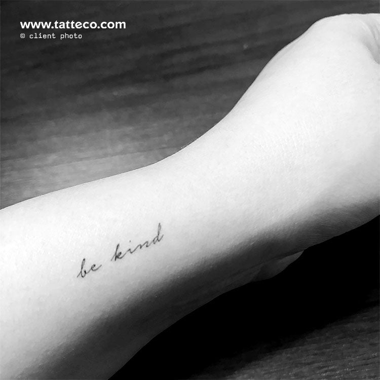 Tatuaje temporal "Sé amable" - Juego de 3
