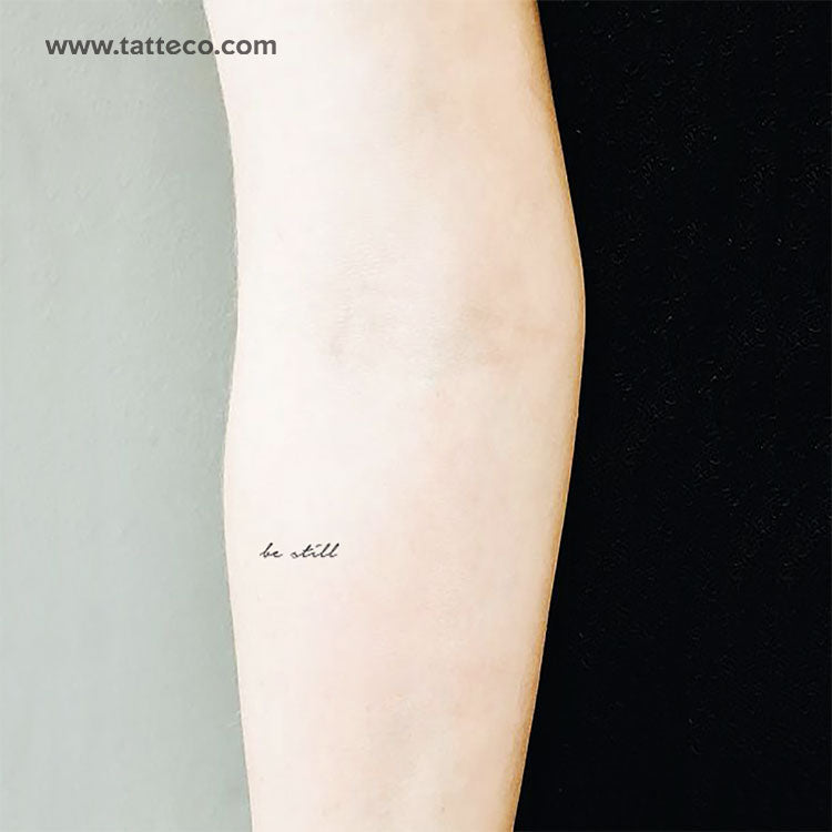 Be Still Temporary Tattoo - Set of 3