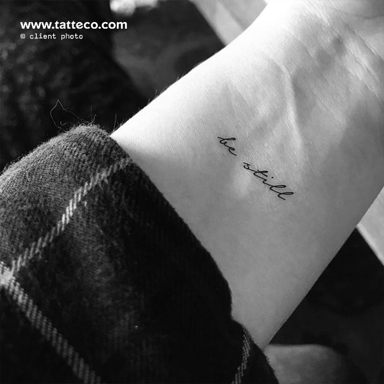 Be Still Temporary Tattoo - Set of 3
