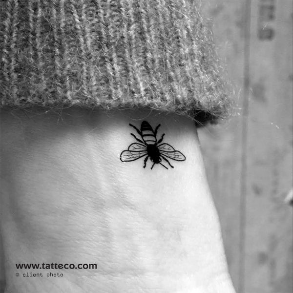 Bee Temporary Tattoo Set of 3 Tatteco