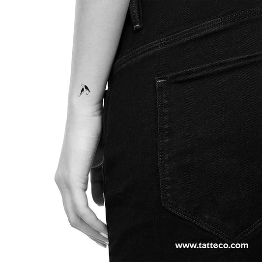 Tatuaje temporal de pájaros enamorados - Juego de 3