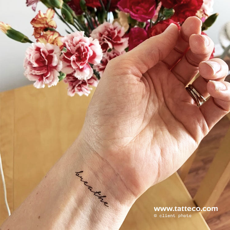 Breathe Temporary Tattoo - Set of 3