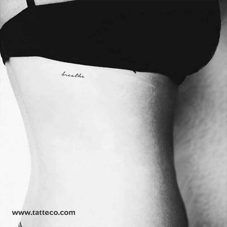 Breathe Temporary Tattoo - Set of 3