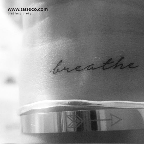 Breathe Temporary Tattoo - Set of 3
