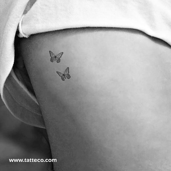 Butterfly Couple Temporary Tattoo - Set of 3