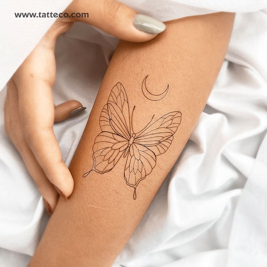 Tatuaje temporal de mariposa de 1991.ink - Juego de 3
