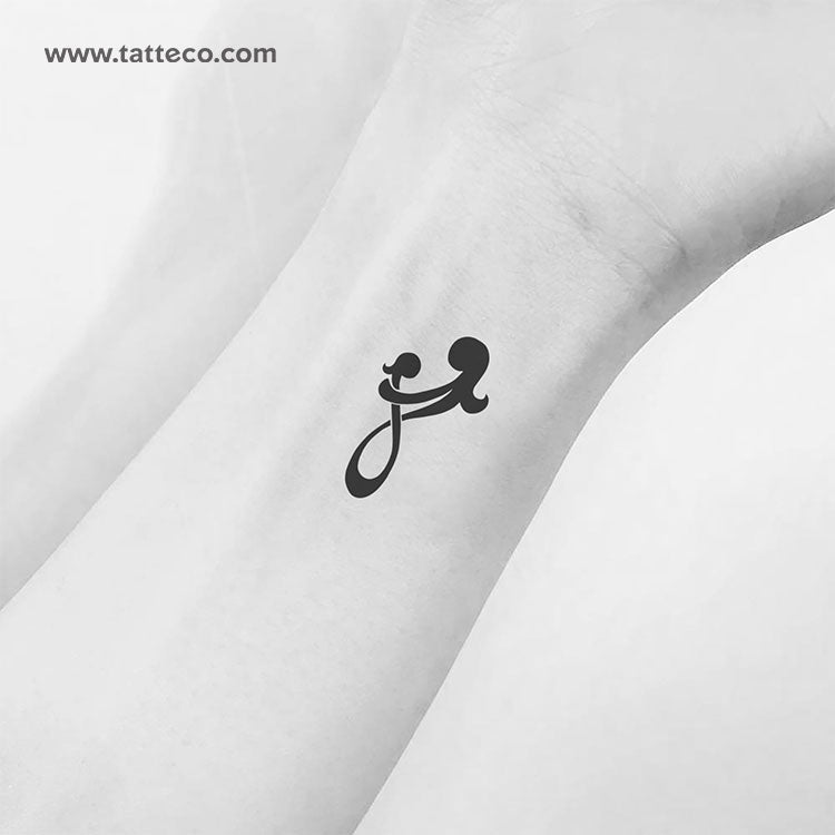 Tatuaje temporal del símbolo de madre e hija (juego de 3)