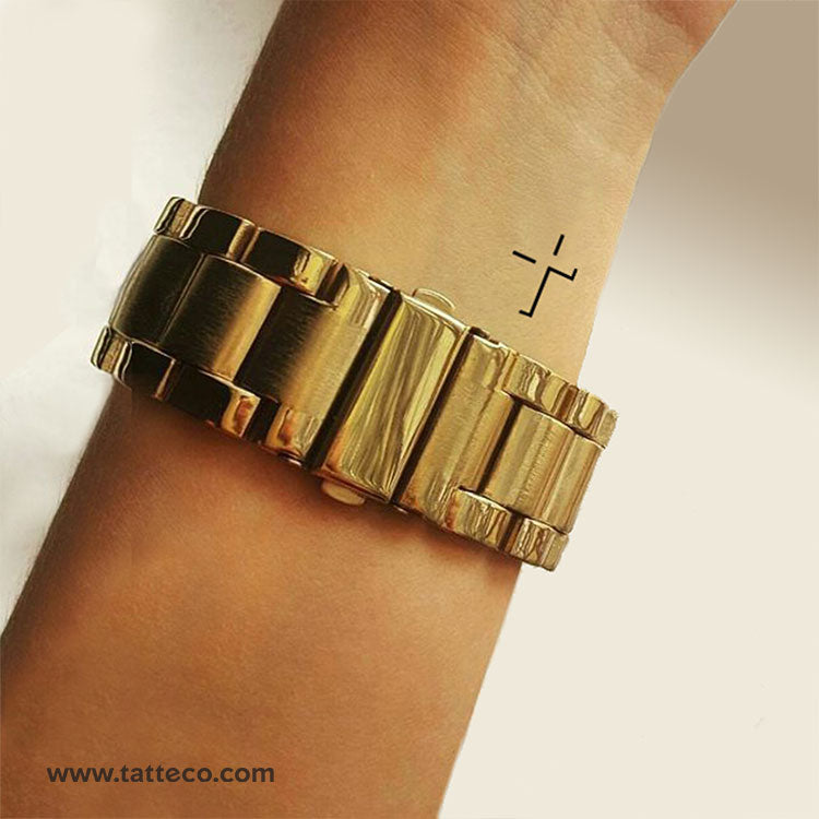 Cross Shadow Temporary Tattoo - Set of 3