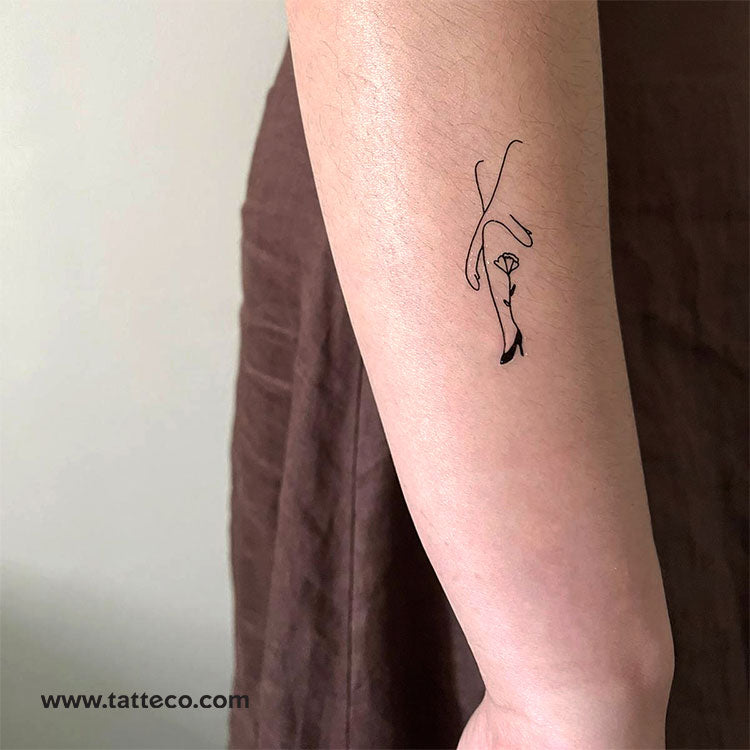 Crossed Arms Woman Temporary Tattoo by Tukoi - Set of 3