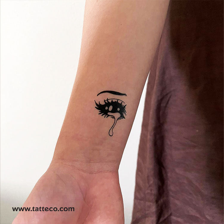 Tatuaje temporal de ojo lloroso de Tukoi (juego de 3)