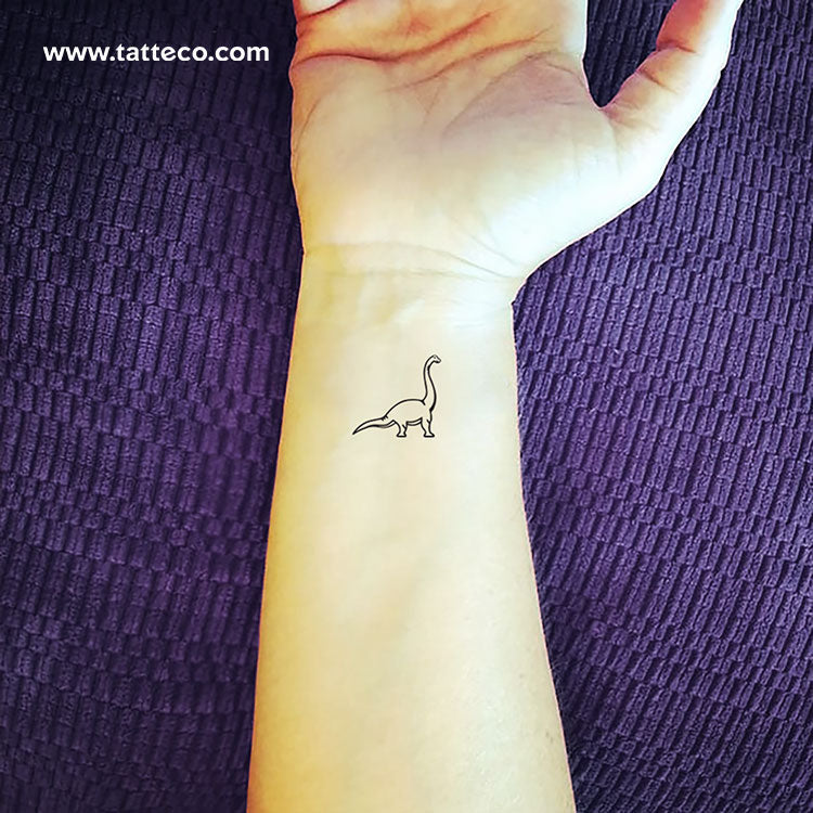 Diplodocus Temporary Tattoo - Set of 3