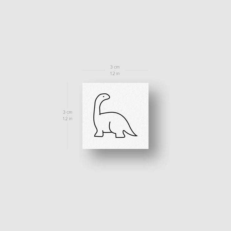 Dinosaurs Temporary Tattoos - Set of 3x3