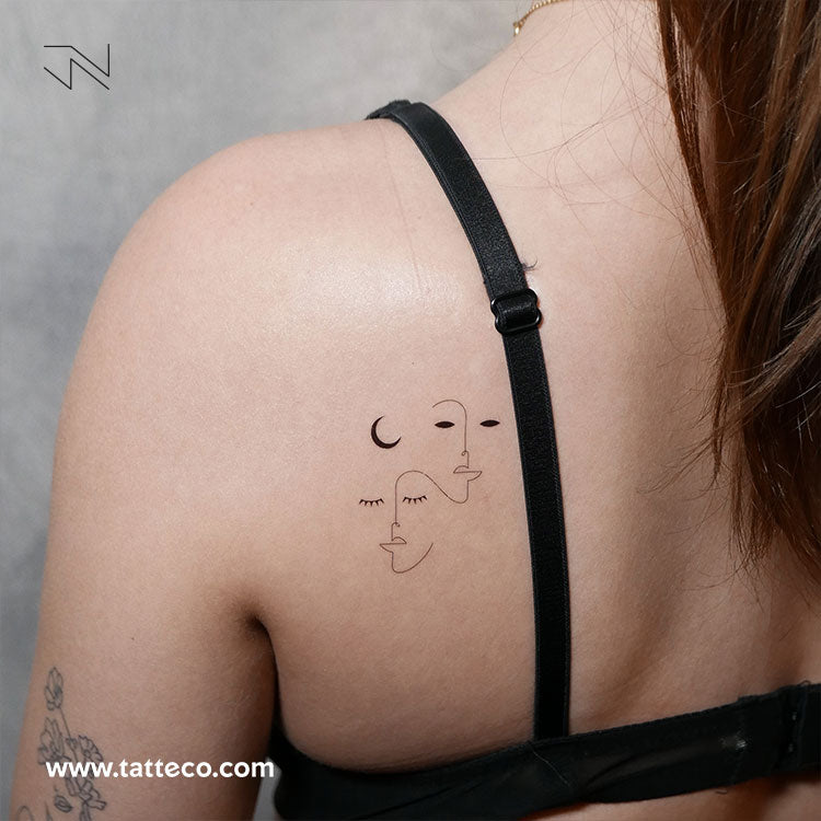 Divine Balance by Jakenowicz Temporary Tattoo - Set of 3