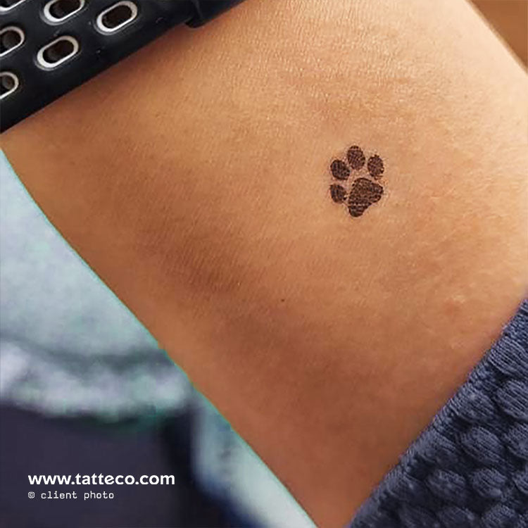 Paw Print Temporary Tattoo - Set of 3