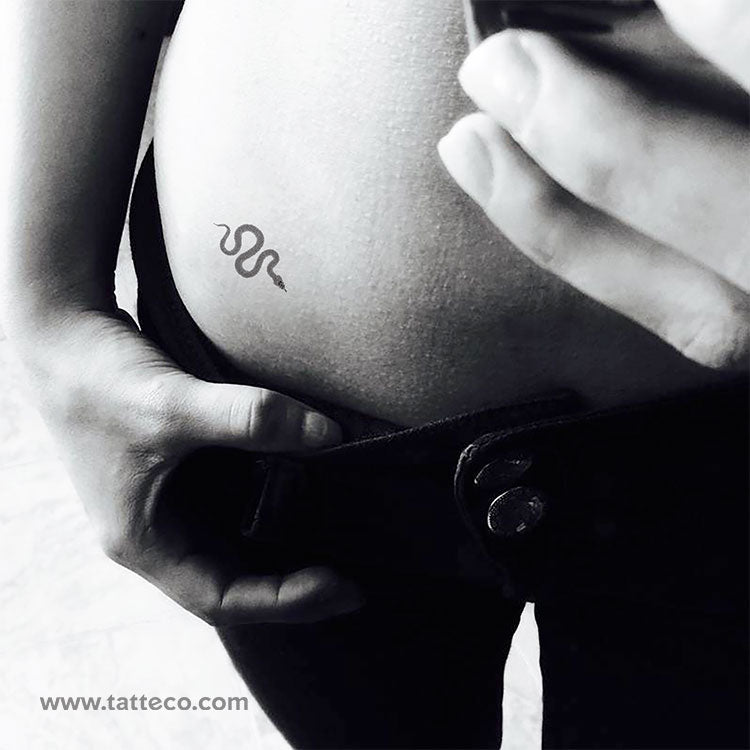 Dotwork Snake Temporary Tattoo - Set of 3