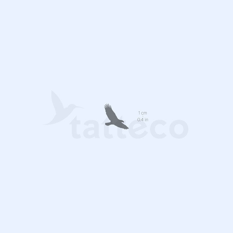 Tatuaje temporal de águila (2 semanas) - Juego de 2