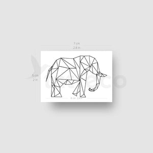 Elephant Temporary Tattoo by Cagri Durmaz - Set of 3