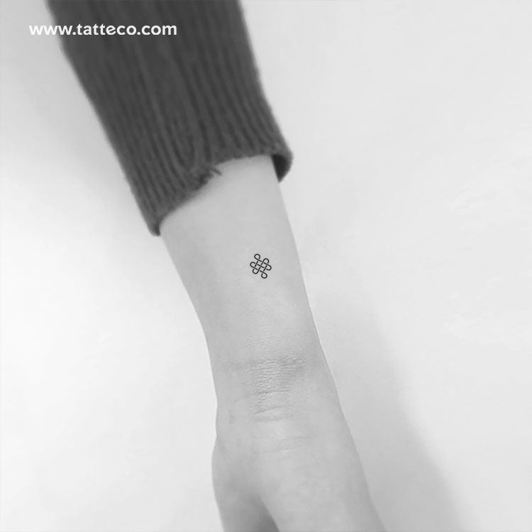 Eternal Knot Temporary Tattoo - Set of 3