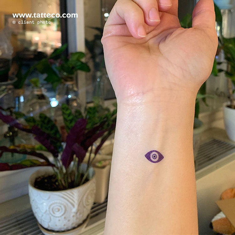Small Nazar Eye Temporary Tattoo - Set of 3