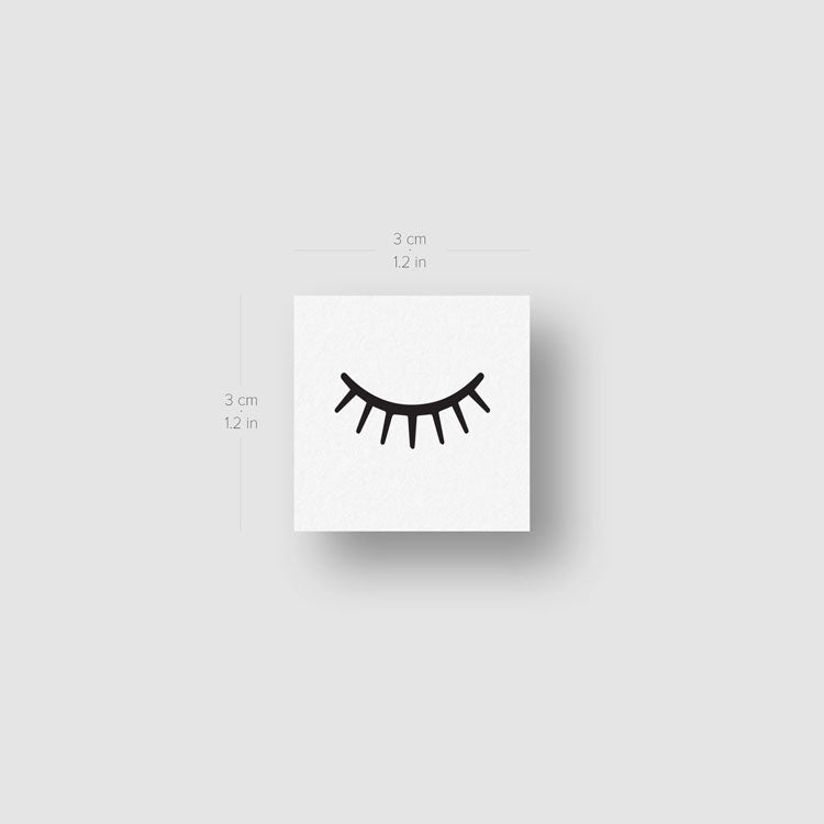 Tatuaje temporal de ojo y guiño - Juego de 3+3