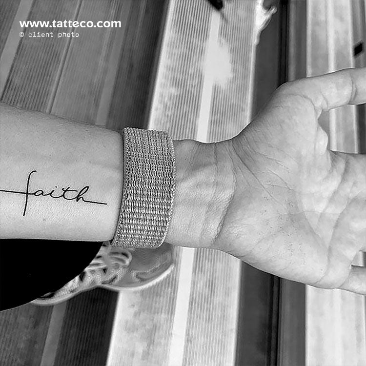 Faith Cross Temporary Tattoo - Set of 3