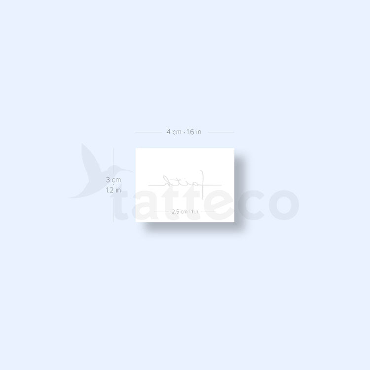 Small Faith Cross Two Week Tattoo - Set of 2