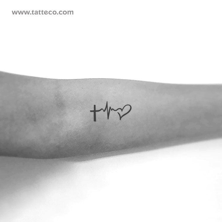 Faith Hope Love Temporary Tattoo - Set of 3