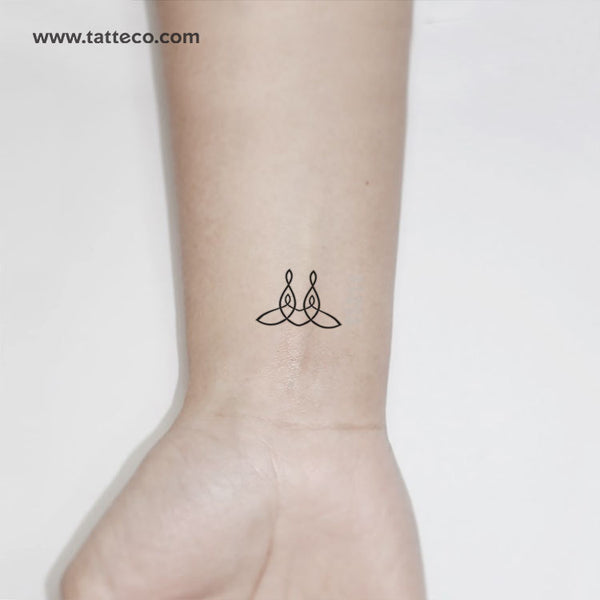 Small Family Unity Symbol Temporary Tattoo - Set of 3