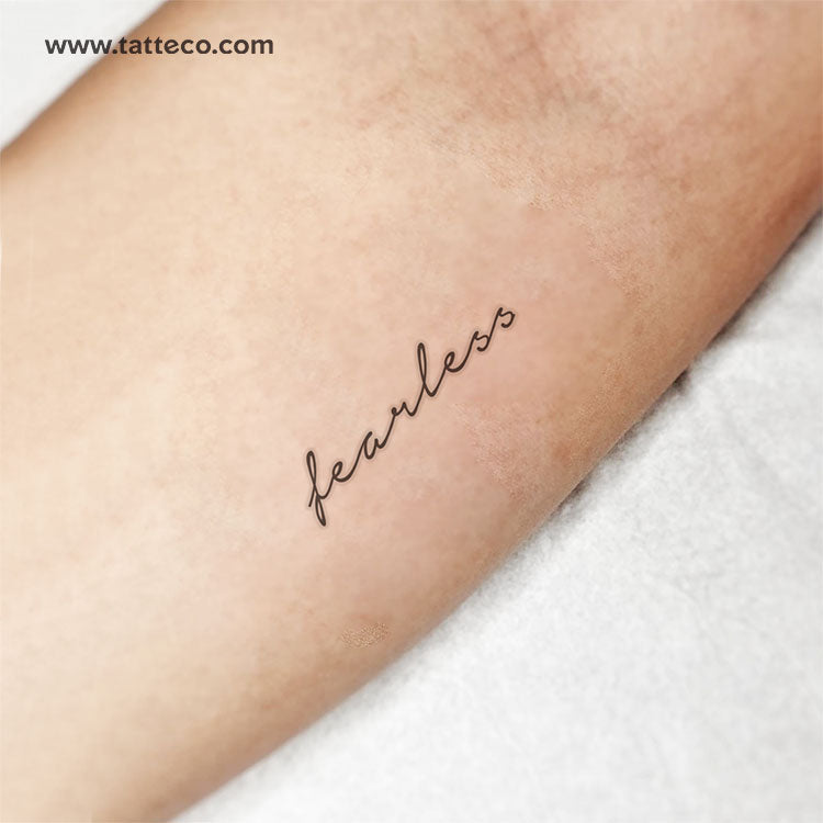 Fearless Temporary Tattoo - Set of 3