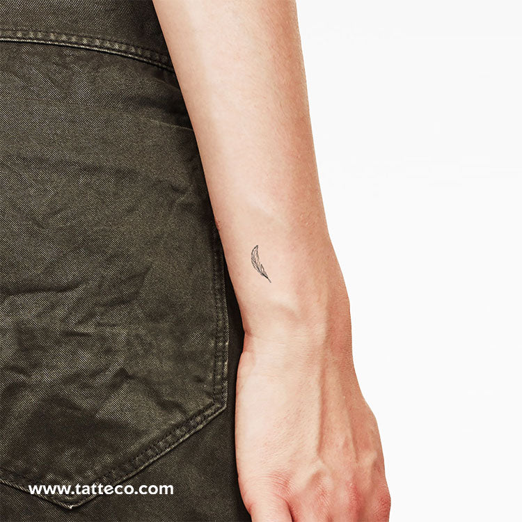 Little Feather Temporary Tattoo - Set of 3