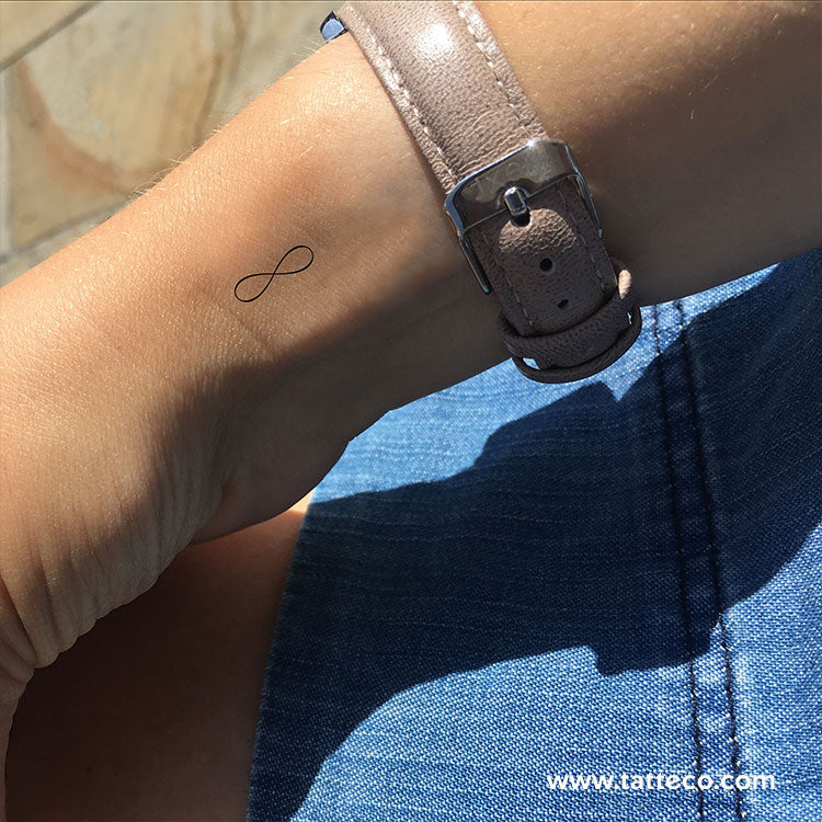 Tatuaje temporal del símbolo del infinito (juego de 3)
