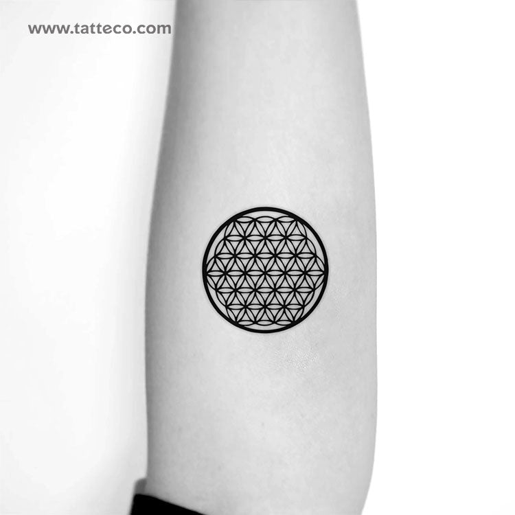 Flower Of Life Temporary Tattoo - Set of 3