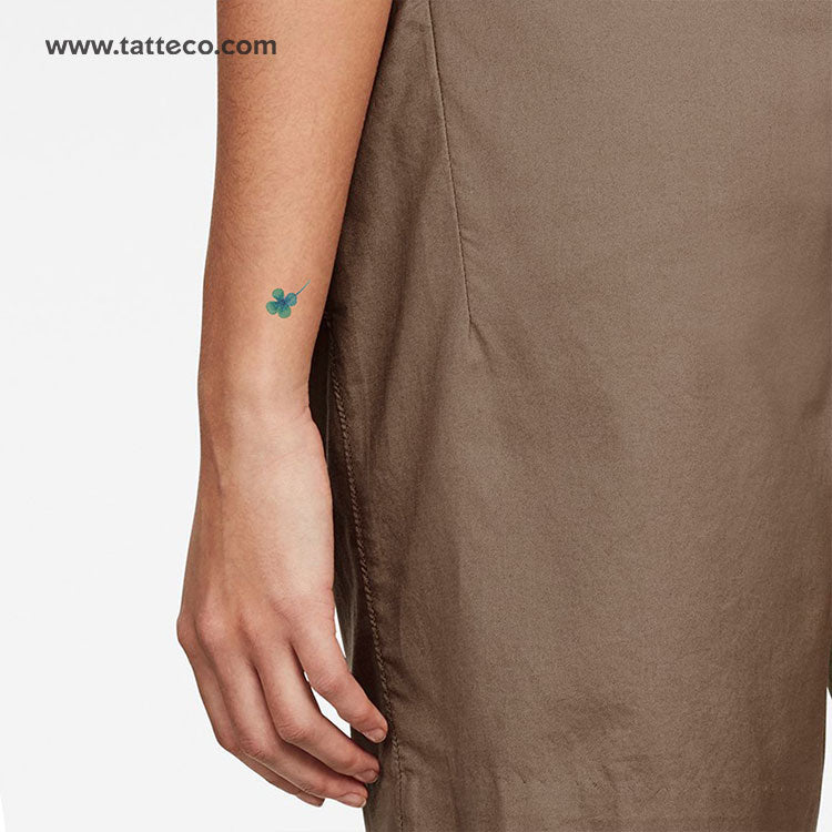 Four Leaf Clover Temporary Tattoo - Set of 3