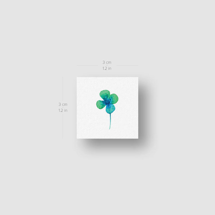 Four Leaf Clover Temporary Tattoo - Set of 3