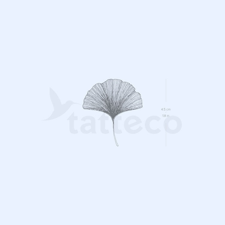 Ginkgo Leaf Semi-Permanent Tattoo - Set of 2
