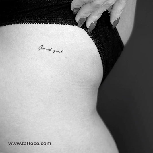 Good Girl Temporary Tattoo - Set of 3
