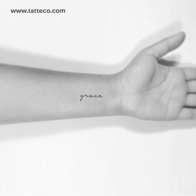 Small Grace Temporary Tattoo - Set of 3