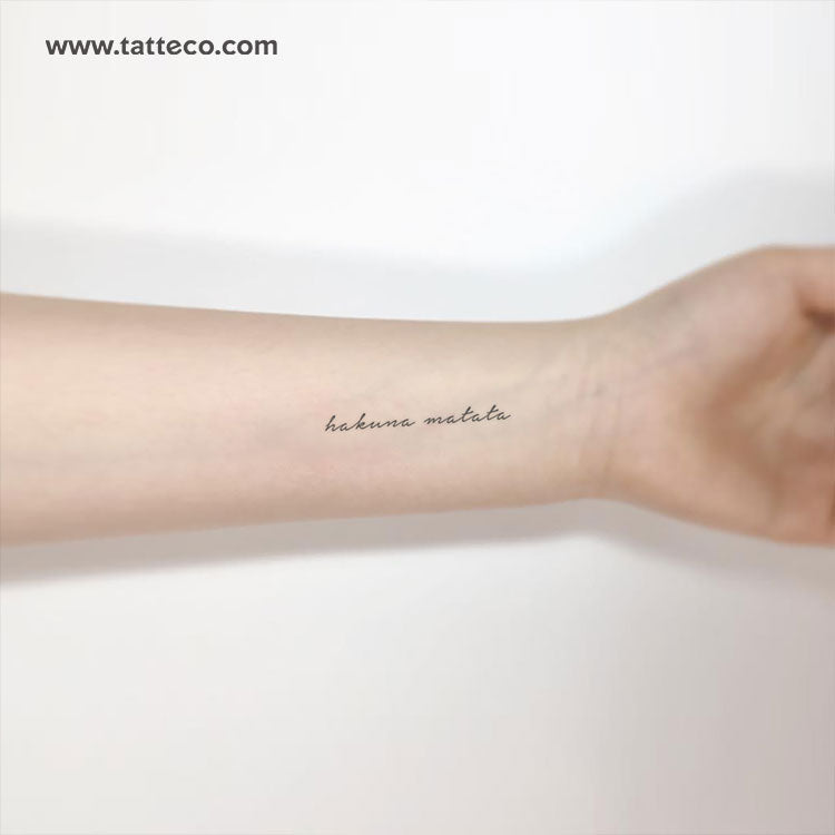 Tatuaje temporal Hakuna Matata - Conjunto de 3